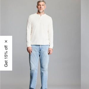 Billy Reid Men's Sky Blue Straight Jeans